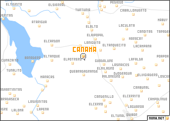 map of Cañama