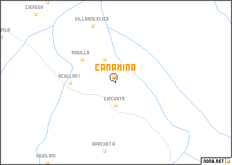 map of Cañamina