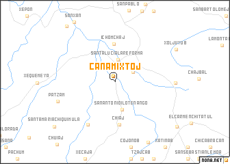 map of Canamixtoj