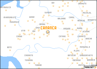 map of Cananca