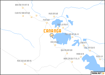 map of Cananga