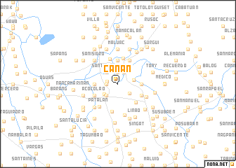 map of Canan