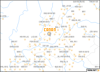 map of Canan