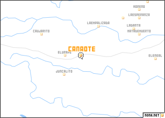 map of Cañaote