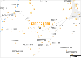 map of Canaposare