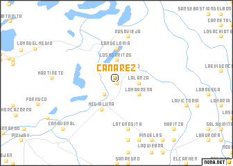 map of Cañarez
