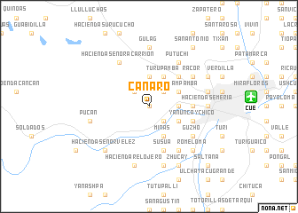 map of Cañaro