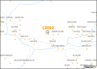 map of Cáñar