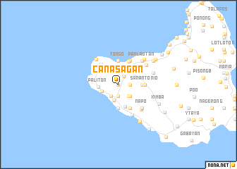 map of Canasagan