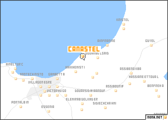 map of Canastel