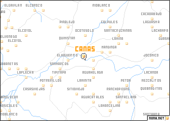 map of Cañas