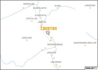 map of Canatán