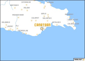 map of Canatoan