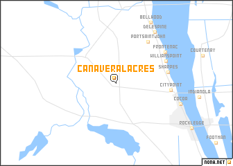 map of Canaveral Acres