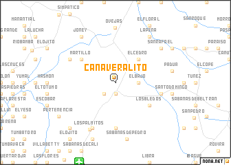 map of Cañaveralito