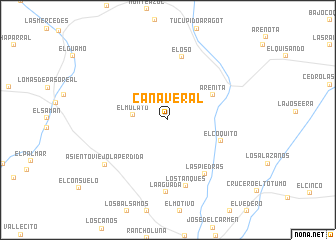 map of Cañaveral