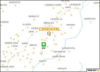map of Cañaveral