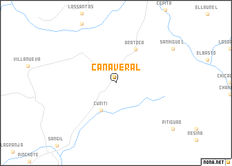 map of Cañaveral