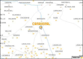 map of Cañaveral