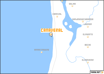 map of Cañaveral