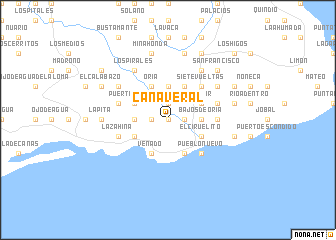 map of Cañaveral