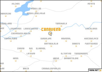 map of Cañavera
