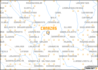 map of Cañazas