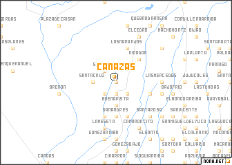 map of Cañazas