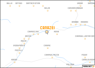 map of Canazei