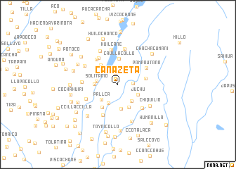 map of Canazeta