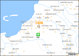 map of Caña