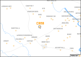 map of Cana