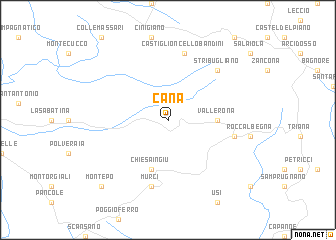 map of Cana