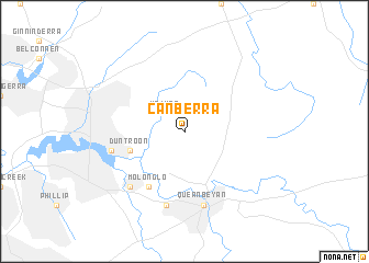 map of Canberra