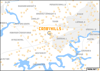 map of Canby Hills