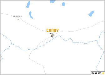 map of Canby