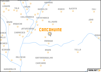 map of Cancahuine