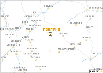 map of Cancela