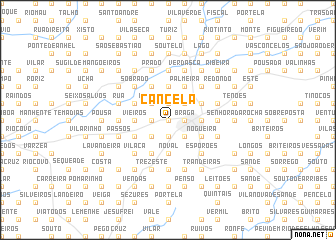 map of Cancela