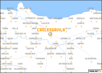 map of Cances da Vila