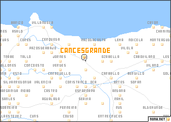 map of Cances Grande