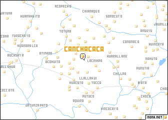 map of Canchacaca