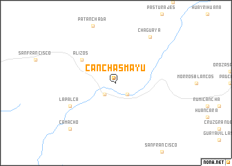map of Canchas Mayu