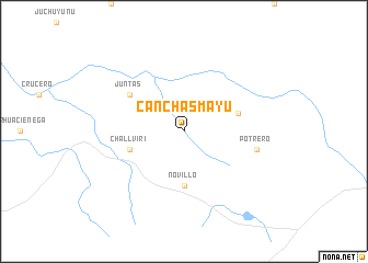 map of Canchas Mayu