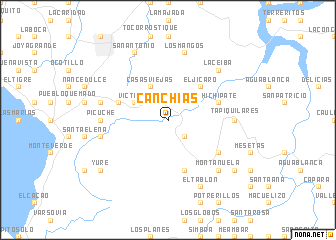 map of Canchias