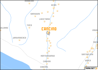 map of Cancino