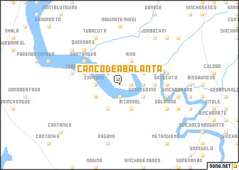 map of Cancodeà Balanta