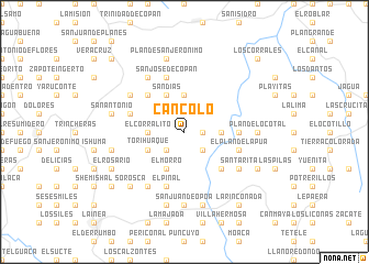 map of Cancolo