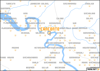 map of Canconté