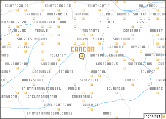 map of Cancon